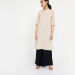 W Solid Rolled-Up Sleeves Kurta