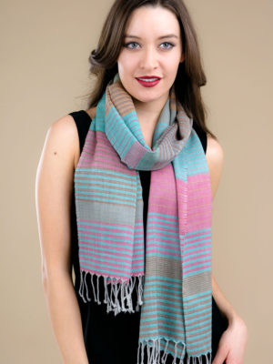 Turquoise Wool Scarf
