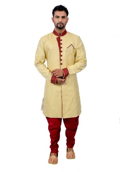 Silk Mans Wedding Wear Indo-Western