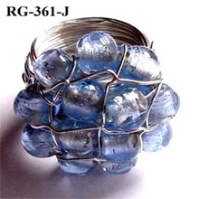 RAWAT HANDICRAFTS Glass beads wire rings