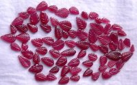 Ruby Leaves For Setting Jewellery