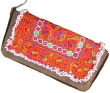 Vinayak Handicraft Cotton Fabric Vintage Banjara Clutch Bag, Gender : Women