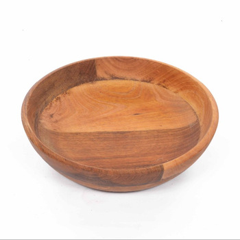 NATURAL FURNISH Wood Serving Bowl, for Cutting Food, Feature : Eco-Friendly