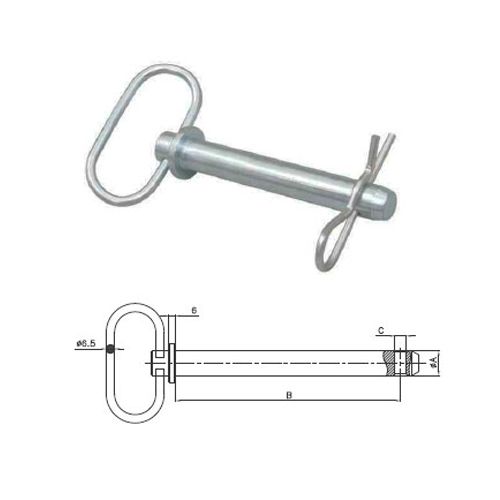 HITCH PIN WITH HAIR PIN / HITCH PIN WITH R PIN