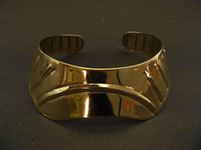 brass elegant cuff necklace