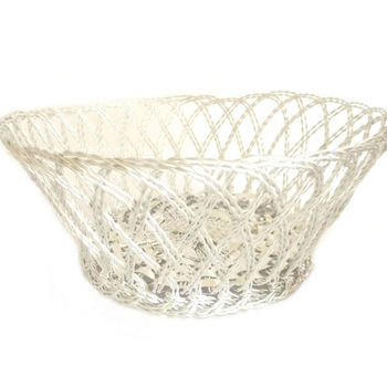 Hand Woven Bread Fruit Aluminium Basket