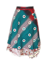 100% Polyester wrap skirts, Color : Multicolor