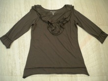 sleeve ruffle neck