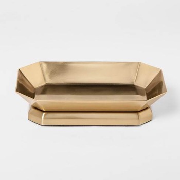 brass plated soap dish