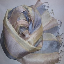 Golden Export Silk Scarf, Style : Plain