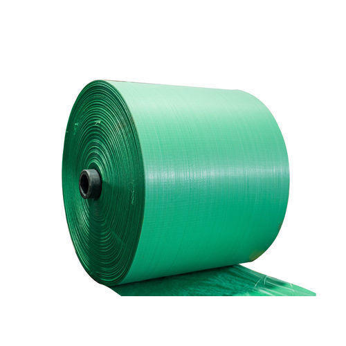 Green PP Woven Fabric Roll