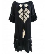 classical embroidered tassels beads dress