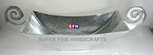 SFH Metal Twirl Handle Rectangular Bowl
