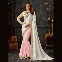 Designer Party Wear Multi Work Sarees