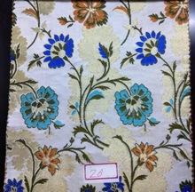 Banarasi 100% Silk Brocade Fabric, Technics : Woven