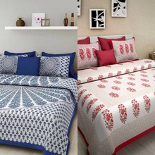 Cotton Jaipuri Bed Sheets, for Home, Technics : Woven