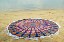 Hippie Gypsy Beach Throw Mandala