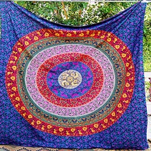 100% Cotton Mandala Wall Hanging Tapestry, for Bedspread, Pattern : Printed