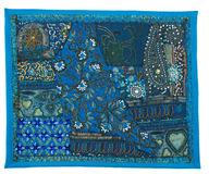 Sari Table Runner Embroidered Tapestry