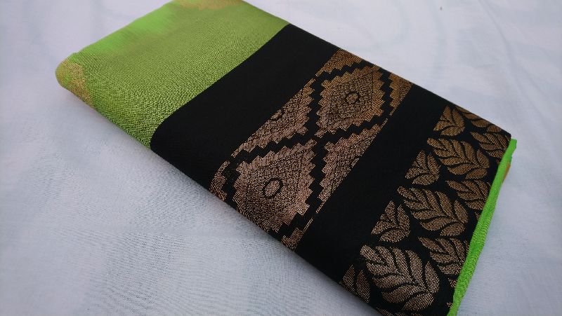 Jacquard Art Silk Kuppadam Style Saree, Feature : Easy Wash