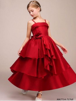 Kids Satin Gown, Occasion : Ceremony