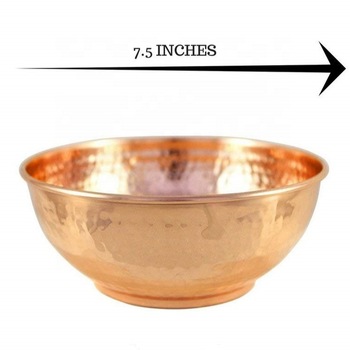 Copper Hammered Mixing Bowl