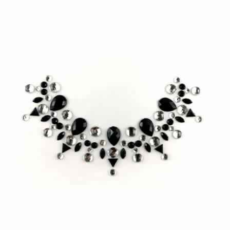 Neck Jewel Black Silver