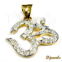 Diamond Pendant Om FOR MEN