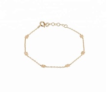 Dainty CZ Studded Chain Bracelet, Occasion : Anniversary, Engagement, Gift, Party, Wedding, Daily Use