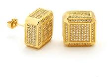 Micro Pave Gold Plated CZ Earring, Occasion : Gift, Party, Daily Use