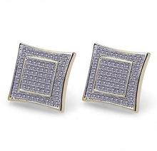 Studded Silver Plated Earring