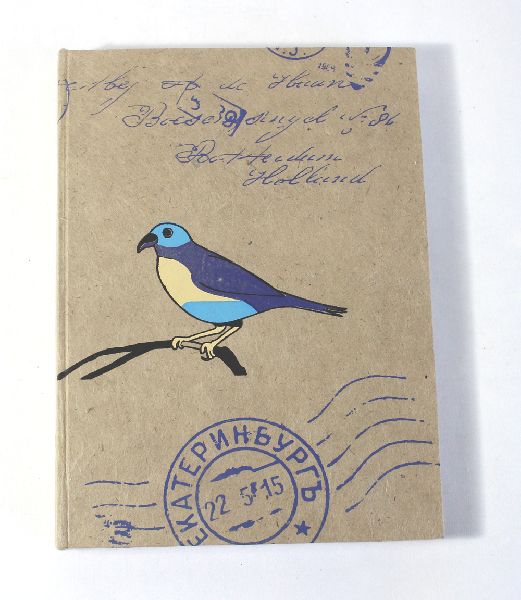 Handmade recycled lokta paper hard cover notebook