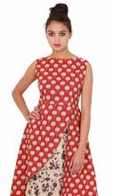 Red Maxi-Dress, Size : S-XL