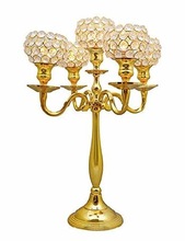 YES HAND MADE GOLD WEDDING TABLE CANDELABRA