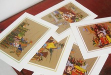 Handmade Diwali Greeting Card, for Business Gift, Style : Folk Art