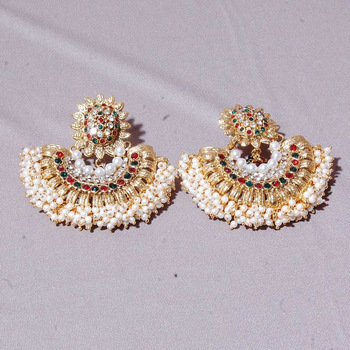 Swarajshop pearl earring design