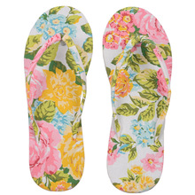 Multi color floral printed beach slipper, Gender : Girls