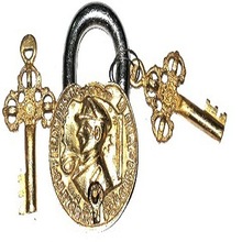 Nautical Round Brass captain lock