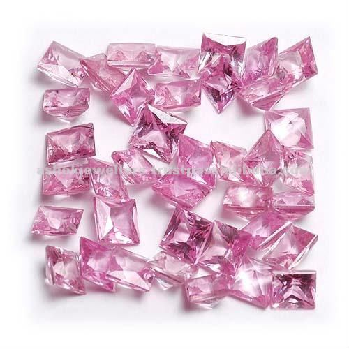 Www.ashok-jewellers.com Square Pink Sapphire