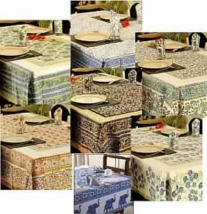 lots printed table linen