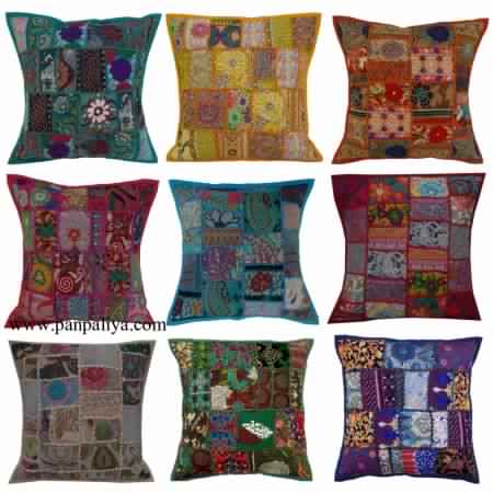 patchwork cushion cover