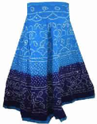 sequence work and drawstring work Skirt