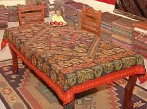 velvet with Jacquard Border Table Linen