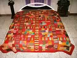 Vintage Embroidered bedspreads-Bedding