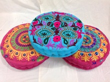Cotton Suzani Embroidered Chair Pad