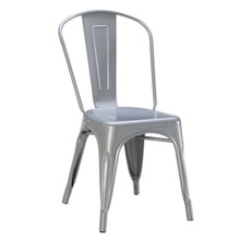Industrial gunmetal finish chair