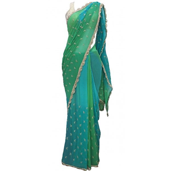 DAINTY CHIFFON EMROIDERED SAREE