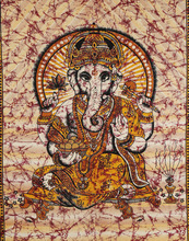 Lord Ganesha Indian Religious Yoga Wall Hanging Tapestry