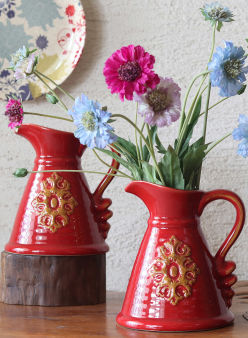 Red Ceramic Showpiece