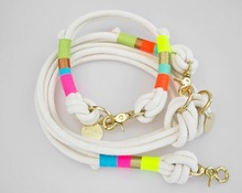 100% Cotton Rainbow Lovers Rope Collar, Pattern : Animal